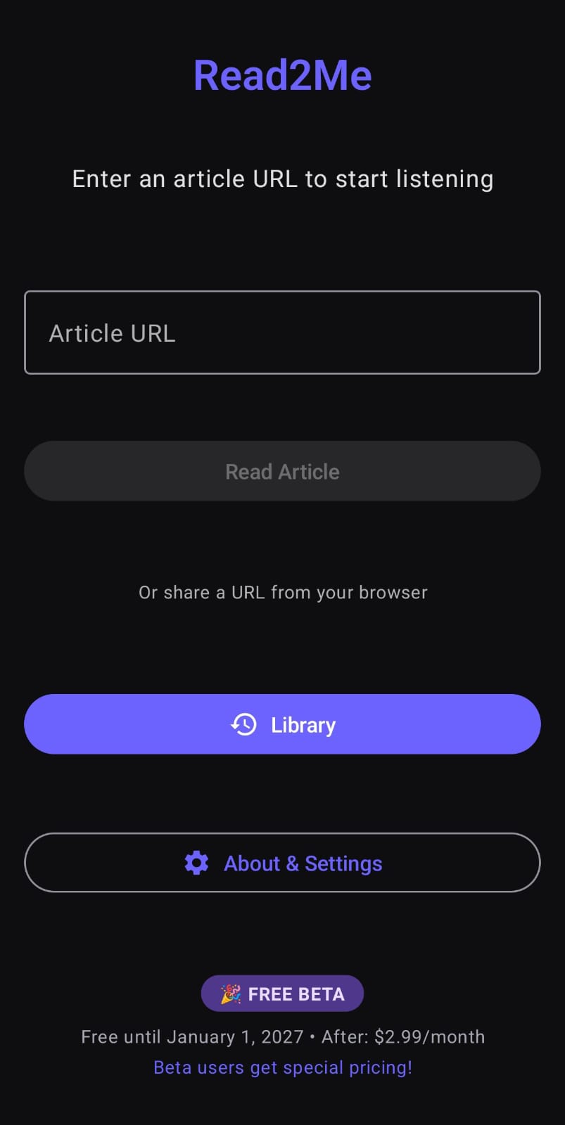 Read2Me App Screenshot 8